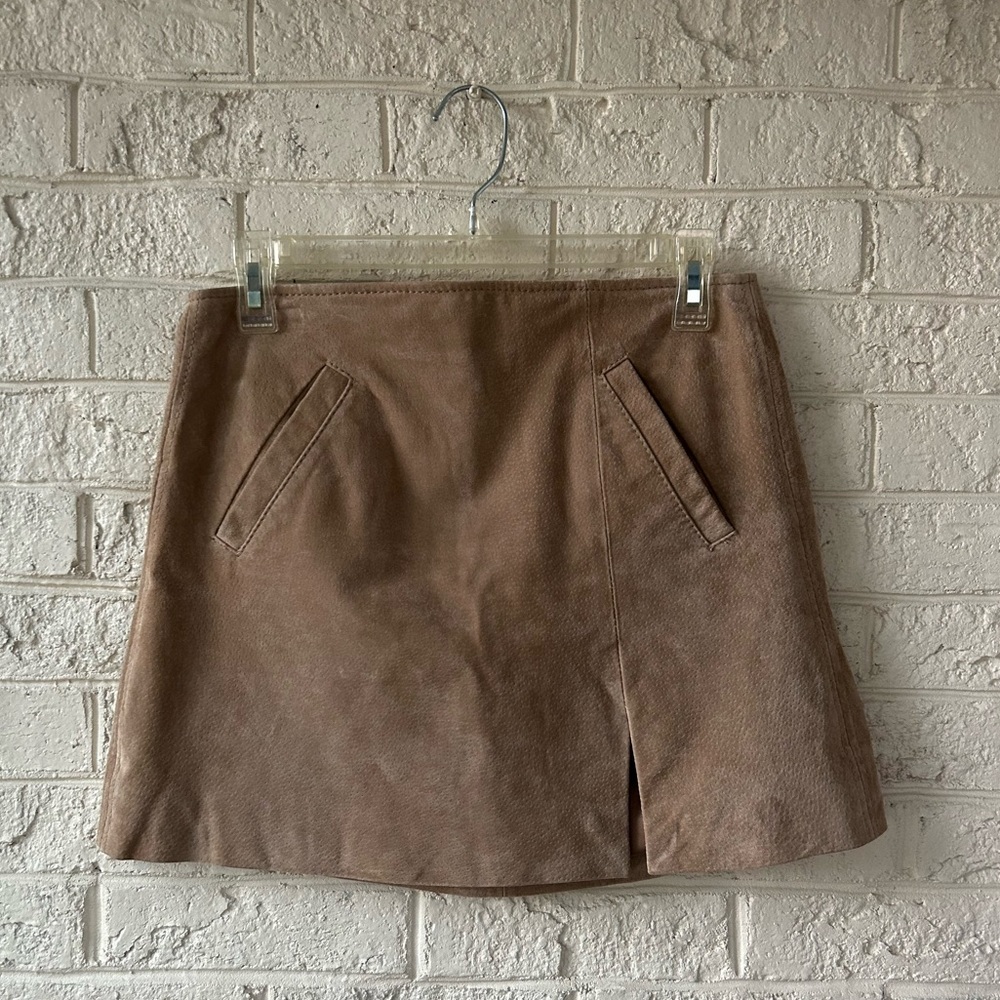 BLANKNYC Leather Mini Skirt